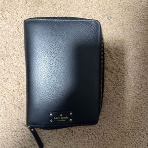 Kate Spade Black Leather Planner